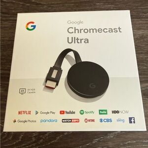 Google Chromecast Ultra in Black
